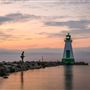Port Dalhousie Pier Marina and Inner Range Lighthouse