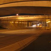 East Mall Crescent at Dundas Street West Overpass