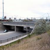 GO Train Overpass Kipling Ave S of Rexdale Blvd