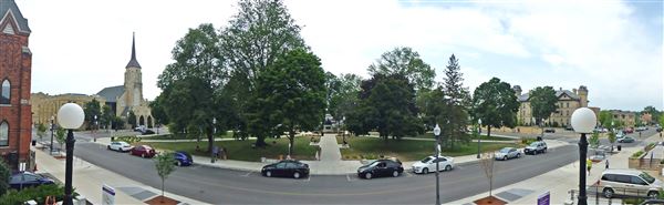 Brantford - Victoria Park from Carnegie Building (6/16/2021)