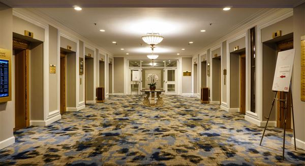 The Fairmont Royal York Hotel - Elevator Lobby at Mezzanine Level (1/31/2020)