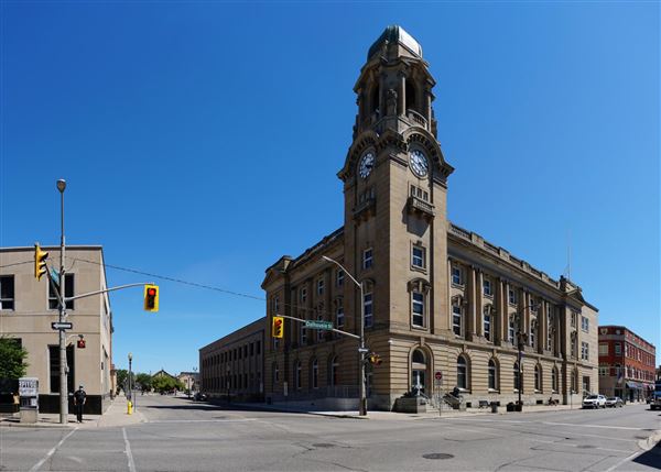Brantford - Dalhousie Street at Queen Street Facing Northeast (6/16/2021)