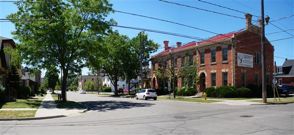 Brantford - George Street at Chatham Street Facing Southwest (6/16/2021)