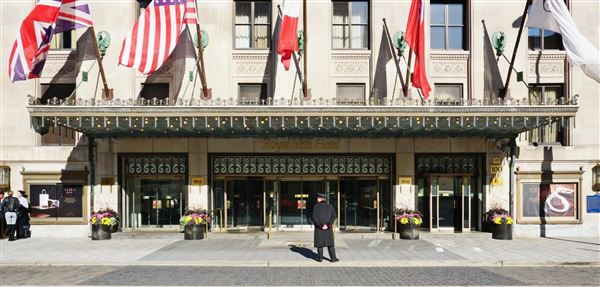 The Fairmont Royal York Hotel - Exterior Main Entrance (1/31/2020)