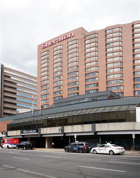 Sheraton Hamilton Hotel<br />Front Exterior From King Street