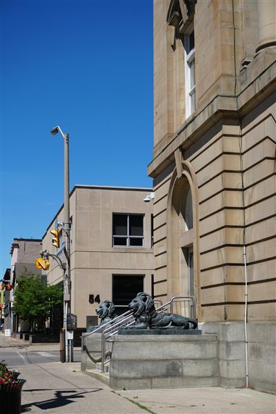 Brantford - Federal Building Dalhousie Street Detail (6/16/2021)