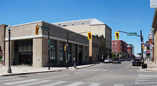 Brantford - Dalhousie Street at Market Street Facing South West (6/16/2021)