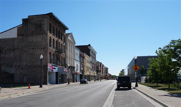 Brantford - Colborne Street at King Street Facing East (6/16/2021)